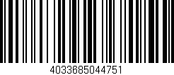 Código de barras (EAN, GTIN, SKU, ISBN): '4033685044751'