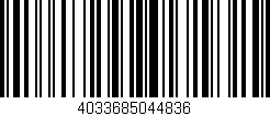 Código de barras (EAN, GTIN, SKU, ISBN): '4033685044836'