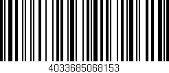 Código de barras (EAN, GTIN, SKU, ISBN): '4033685068153'