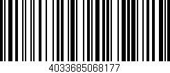 Código de barras (EAN, GTIN, SKU, ISBN): '4033685068177'