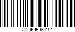 Código de barras (EAN, GTIN, SKU, ISBN): '4033685068191'