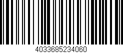 Código de barras (EAN, GTIN, SKU, ISBN): '4033685234060'