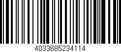 Código de barras (EAN, GTIN, SKU, ISBN): '4033685234114'