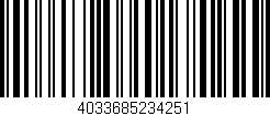 Código de barras (EAN, GTIN, SKU, ISBN): '4033685234251'