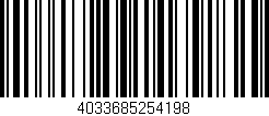 Código de barras (EAN, GTIN, SKU, ISBN): '4033685254198'