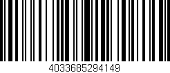 Código de barras (EAN, GTIN, SKU, ISBN): '4033685294149'