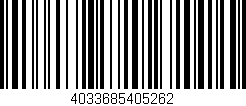Código de barras (EAN, GTIN, SKU, ISBN): '4033685405262'