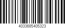 Código de barras (EAN, GTIN, SKU, ISBN): '4033685405323'