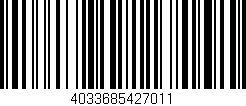 Código de barras (EAN, GTIN, SKU, ISBN): '4033685427011'