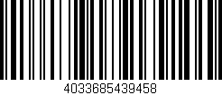 Código de barras (EAN, GTIN, SKU, ISBN): '4033685439458'
