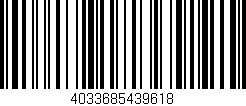 Código de barras (EAN, GTIN, SKU, ISBN): '4033685439618'