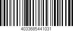 Código de barras (EAN, GTIN, SKU, ISBN): '4033685441031'