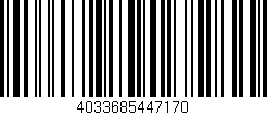 Código de barras (EAN, GTIN, SKU, ISBN): '4033685447170'