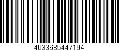 Código de barras (EAN, GTIN, SKU, ISBN): '4033685447194'