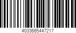 Código de barras (EAN, GTIN, SKU, ISBN): '4033685447217'