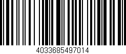 Código de barras (EAN, GTIN, SKU, ISBN): '4033685497014'