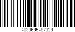 Código de barras (EAN, GTIN, SKU, ISBN): '4033685497328'