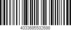 Código de barras (EAN, GTIN, SKU, ISBN): '4033685502688'