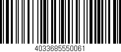 Código de barras (EAN, GTIN, SKU, ISBN): '4033685550061'