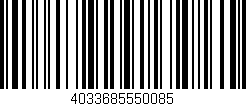 Código de barras (EAN, GTIN, SKU, ISBN): '4033685550085'