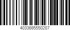 Código de barras (EAN, GTIN, SKU, ISBN): '4033685550207'