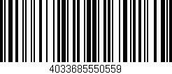 Código de barras (EAN, GTIN, SKU, ISBN): '4033685550559'