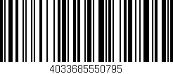 Código de barras (EAN, GTIN, SKU, ISBN): '4033685550795'