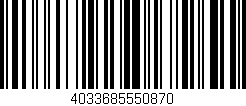 Código de barras (EAN, GTIN, SKU, ISBN): '4033685550870'