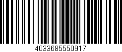 Código de barras (EAN, GTIN, SKU, ISBN): '4033685550917'