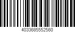 Código de barras (EAN, GTIN, SKU, ISBN): '4033685552560'