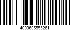 Código de barras (EAN, GTIN, SKU, ISBN): '4033685556261'
