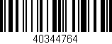 Código de barras (EAN, GTIN, SKU, ISBN): '40344764'