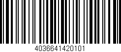 Código de barras (EAN, GTIN, SKU, ISBN): '4036641420101'