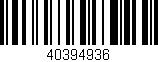 Código de barras (EAN, GTIN, SKU, ISBN): '40394936'