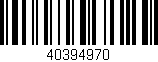 Código de barras (EAN, GTIN, SKU, ISBN): '40394970'