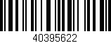 Código de barras (EAN, GTIN, SKU, ISBN): '40395622'