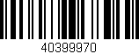 Código de barras (EAN, GTIN, SKU, ISBN): '40399970'