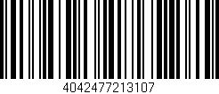 Código de barras (EAN, GTIN, SKU, ISBN): '4042477213107'