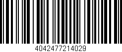 Código de barras (EAN, GTIN, SKU, ISBN): '4042477214029'