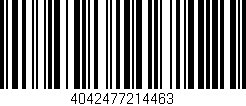 Código de barras (EAN, GTIN, SKU, ISBN): '4042477214463'