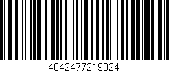 Código de barras (EAN, GTIN, SKU, ISBN): '4042477219024'
