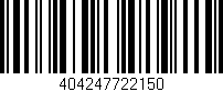 Código de barras (EAN, GTIN, SKU, ISBN): '404247722150'