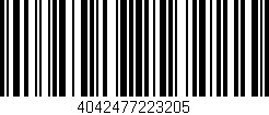 Código de barras (EAN, GTIN, SKU, ISBN): '4042477223205'