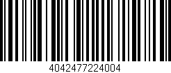 Código de barras (EAN, GTIN, SKU, ISBN): '4042477224004'