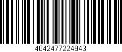 Código de barras (EAN, GTIN, SKU, ISBN): '4042477224943'