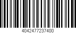 Código de barras (EAN, GTIN, SKU, ISBN): '4042477237400'