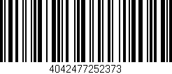 Código de barras (EAN, GTIN, SKU, ISBN): '4042477252373'