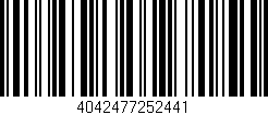 Código de barras (EAN, GTIN, SKU, ISBN): '4042477252441'
