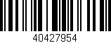 Código de barras (EAN, GTIN, SKU, ISBN): '40427954'