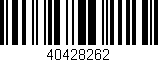 Código de barras (EAN, GTIN, SKU, ISBN): '40428262'